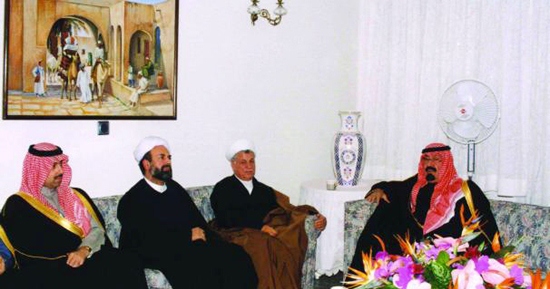 حضور ملک عبدالله در خانه هاشمی رفسنجانی 