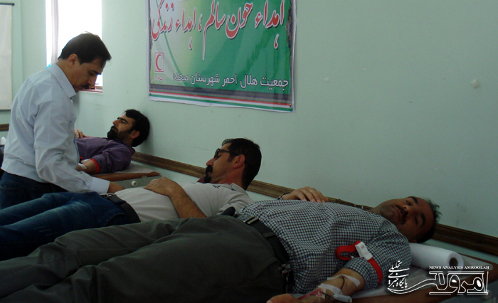 80 واحد خونی توسط داوطلبان جمعیت هلال احمر صحنه اهدا شد+تصویر