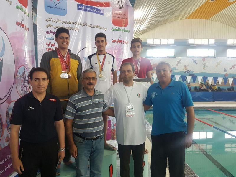  حضور دو شنا گر صحنه ای در مسابقات شنا قهرمانی آموزشگاههای کشور