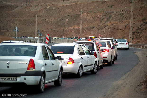 اعلام محدودیت‌های ترافیکی محور چالوس