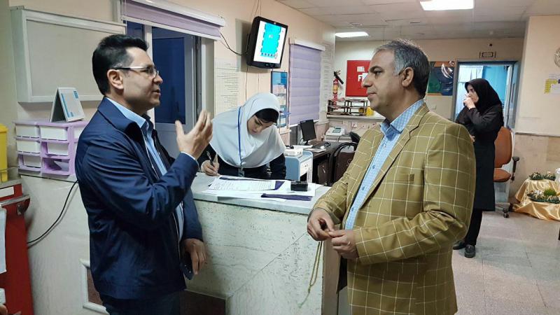 فرماندار شهرستان کنگاور از بیمارستان شهید چمران بازدید کرد