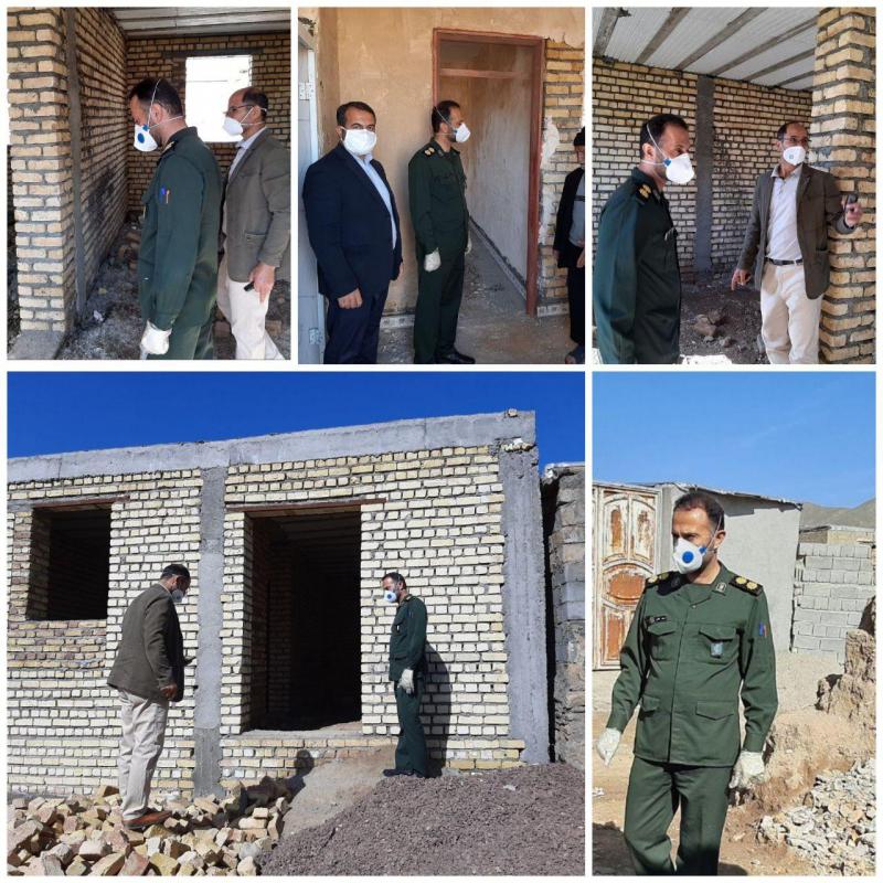ساخت 24 منزل مسکونی ویزه مددجویان کمیته امداد امام خمینی(ره) توسط سپاه صحنه 