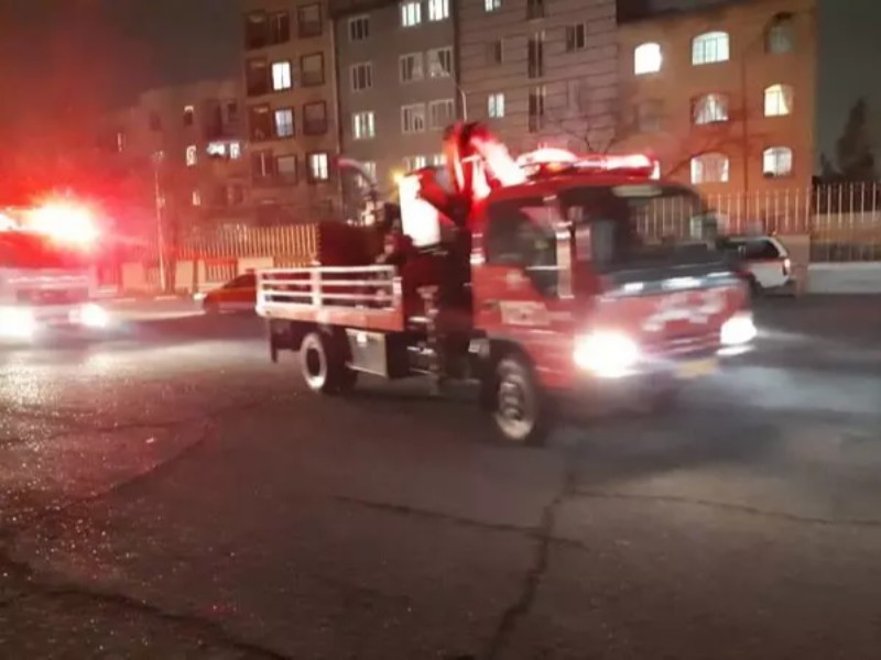 آتش سوزی در برج مسکونی بلوار تعاون/ ۴ نفر فوت شدند