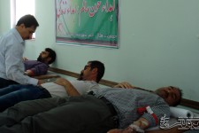 80 واحد خونی توسط داوطلبان جمعیت هلال احمر صحنه اهدا شد+تصویر