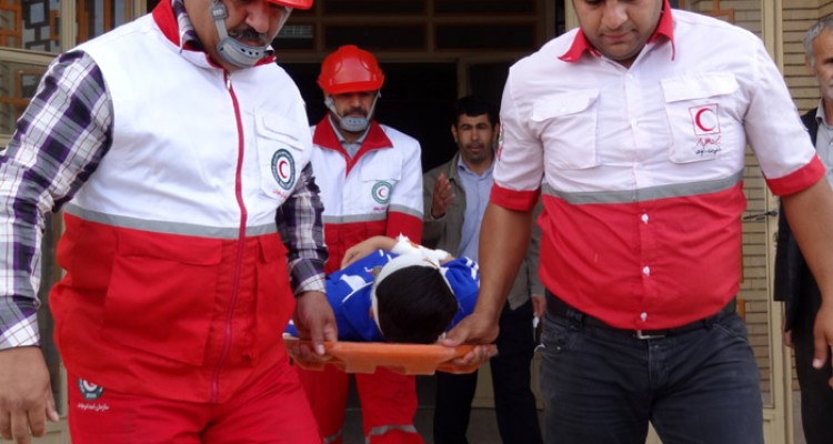 مانور پدافند غیر عامل در صحنه برگزار شد