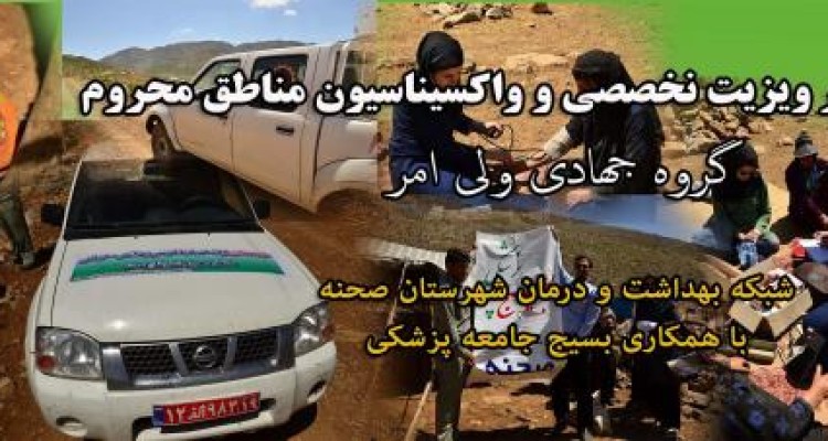 چهارمین برنامه ویزیت تخصصی گروه جهادی ولی امر شهرستان صحنه برگزار شد