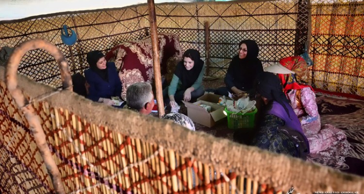 گروه جهادی ولی امر شبکه بهداشت و درمان شهرستان صحنه به میان عشایر زوله رفتند