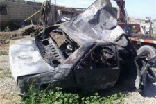 تصادف در محور ثلاث باباجانی - جوانرود سه عضو یک خانواده را در آتش سوزاند