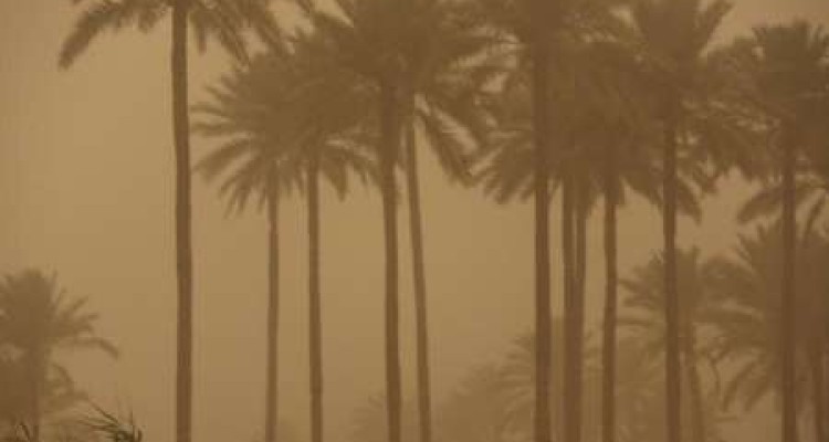 آسمان قصرشیرین برای دومین روز متوالی غبارآلود شد