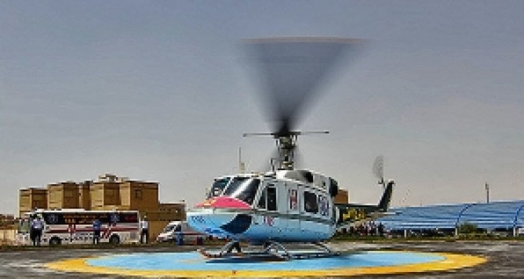 رتبه پنجم کشور برای اورژانس هوایی کرمانشاه/ انجام ۴۴ سورتی پرواز