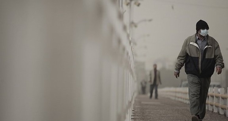 هوای کرمانشاه ناسالم است/ کاهش تدریجی غلظت غبار در ساعات آینده