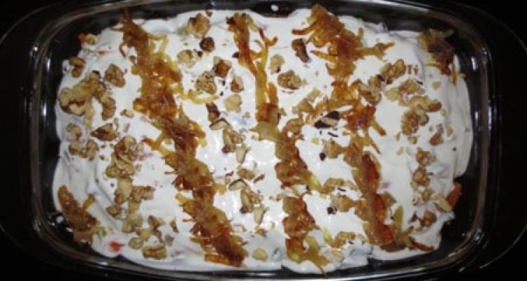  طرز تهیه خوراک مرغ و سبزیجات قفقازی 