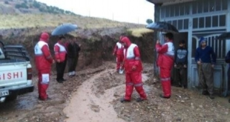 	امداد رسانی به ۵۷۷ سیل‌زده در استان کرمانشاه 