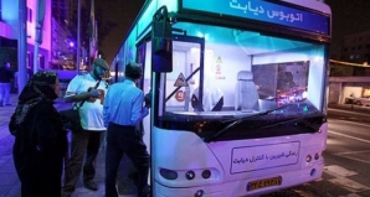 	اتوبوس دیابت در کرمانشاه راه‌اندازی شد 