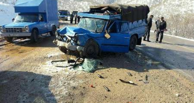  برخورد دو خودرو در کرمانشاه دو کشته و یک مصدوم برجا گذاشت