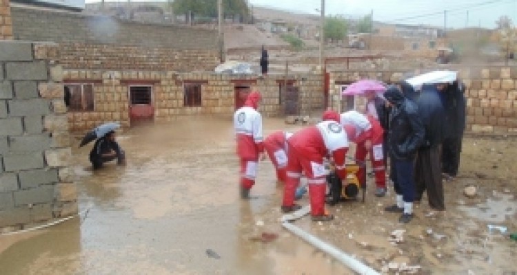 	آماده باش هلال احمر کرمانشاه برای مقابله با وقوع سیل احتمالی 