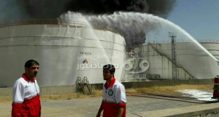 	گمانه زنی اولیه درباره علت آتش سوزی پتروشیمی بیستون کرمانشاه/ اظهارات متناقض مسئولین/ آتش کاملا مهار شد/ عملیات سرد کردن مخازن ادامه دارد + فیلم و عکس 