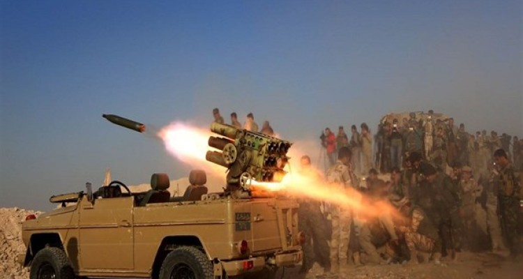 پیشروی نیروهای حشدالشعبی در غرب موصل+نقشه