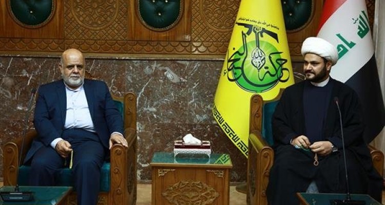 سفیر ایران در عراق با دبیرکل جنبش مقاومت اسلامی «نُجباء»دیدار کرد