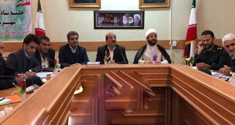 جلسه هماهنگی ستاد دهه فجر شهرستان صحنه برگزار شد