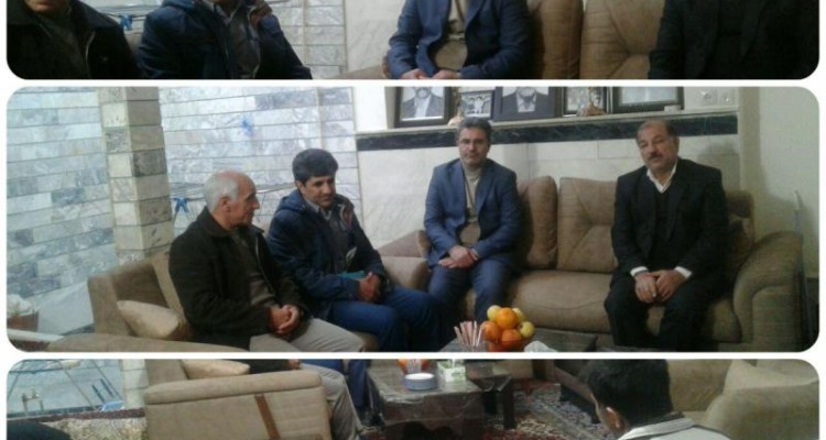 جمعی از مسئولین شهرستان صحنه ازخانواده شهید ذالنوری دیدار کردند