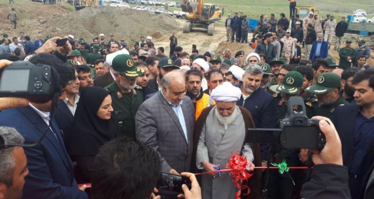 پل اضطراری سوم شعبان علی‌آباد گروس شهرستان صحنه افتتاح شد