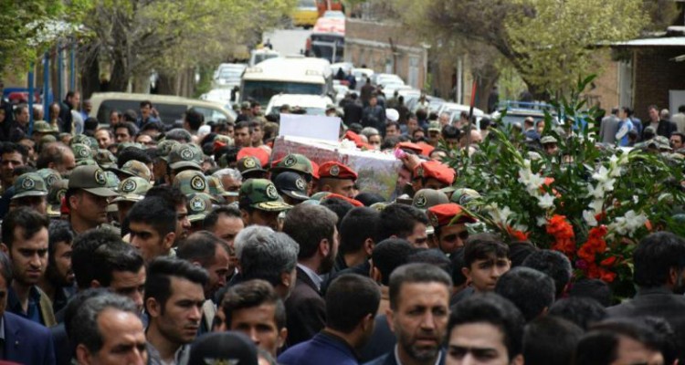 پیکر مطهر شهید گرانقدر سید یارعلی موسوی در هرسین تشییع شد