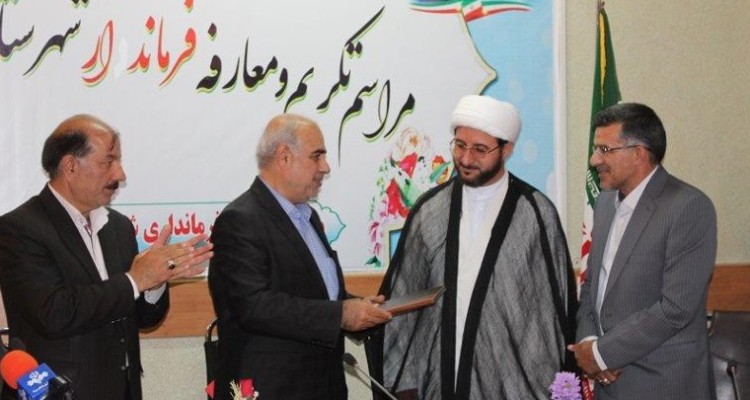 مراسم تودیع و معارفه فرماندار صحنه برگزار شد