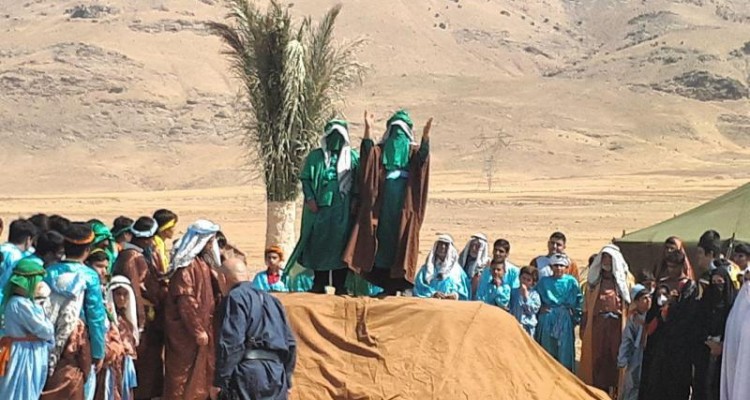 مراسم بازخوانی غدیر خم در صحنه برگزار شد
