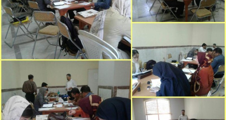 آزمون سراسری انجمن خوشنویسان صحنه برگزار شد 