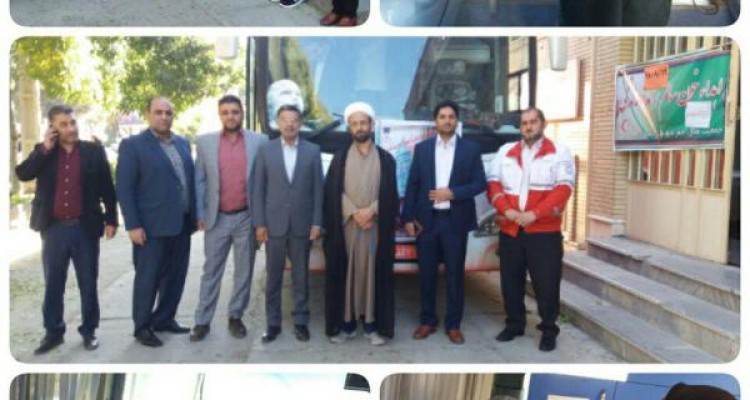 80 	واحد خونی توسط داوطلبان جمعیت هلال احمر صحنه اهدا شد 