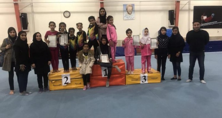 کسب مقام نایب قهرمانی ژیمناستیک استان کرمانشاه توسط ورزشکاران صحنه ای