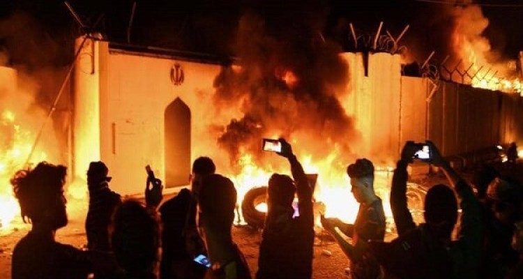 عراق تعرض به کنسولگری ایران در نجف را محکوم کرد