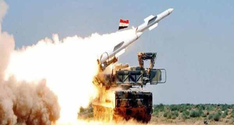 مقابله پدافند هوایی سوریه با حمله موشکی رژیم صهیونیستی