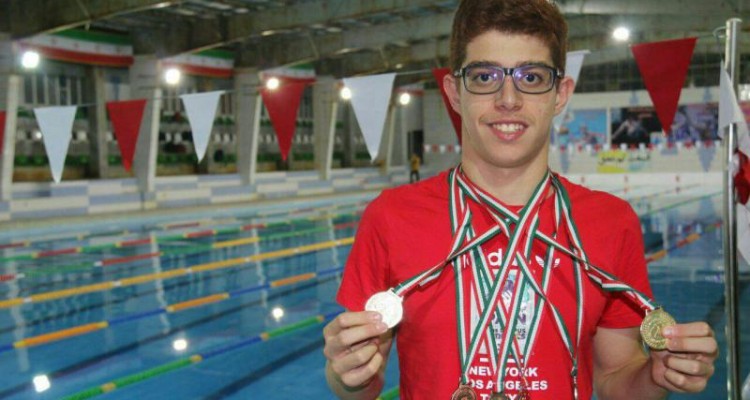 کسب 6 مدال رنگارنگ توسط شناگر صحنه ای در مسابقات کشوری