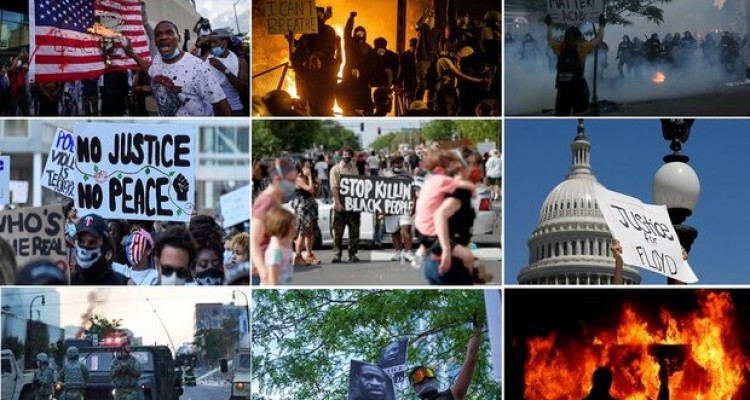 فوران احساسات ضد نژادپرستی در آمریکا/ اعلام حکومت نظامی در ۲۵ شهر