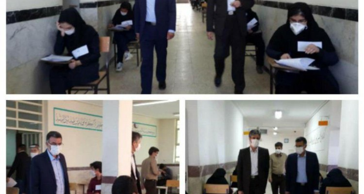 فرماندار شهرستان صحنه از حوزه های امتحانات نهایی بازدید کرد