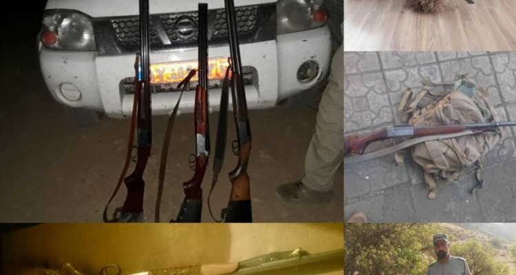  پنج اکیپ متخلف شکارچی توسط یگان حفاظت محیط زیست شهرستان صحنه دستگیر شدند