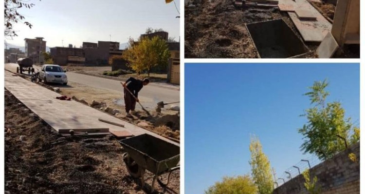 پیشرفت ۷۰ درصدی اجرای پروژه موزاییک فرش خیابان چهار باغ صحنه