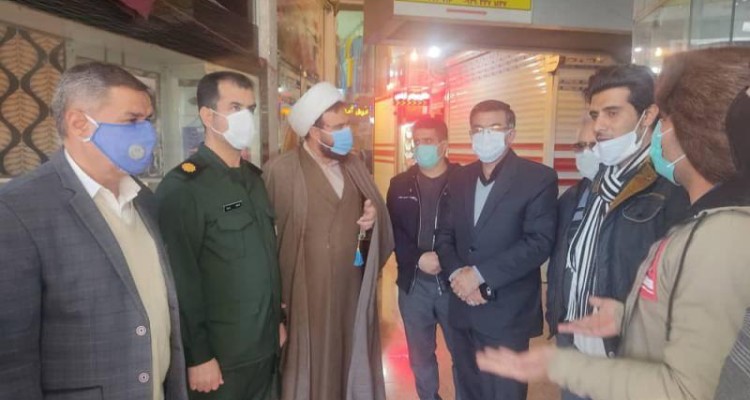 دیدار امام جمعه صحنه با بازاریان این شهرستان