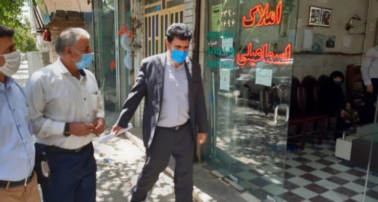 بازدید دادستان شهرستان صحنه از بنگاه های املاک + عکس