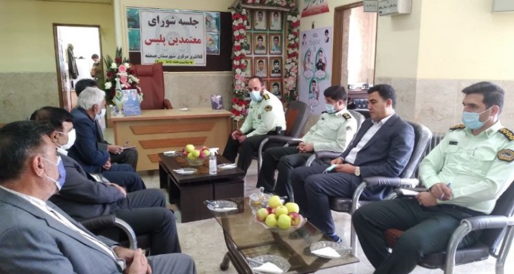 جلسه شورای معتمدین پلیس در صحنه برگزار شد