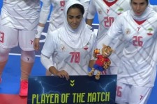 شکست تیم ملی هندبال بانوان ایران مقابل ازبکستان در پرزیدنت کاپ/ قاسمی بهترین بازیکن شد