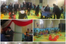 افتتاح سالن چند منظوره و اتاق ورزش مدرسه ایثار در صحنه