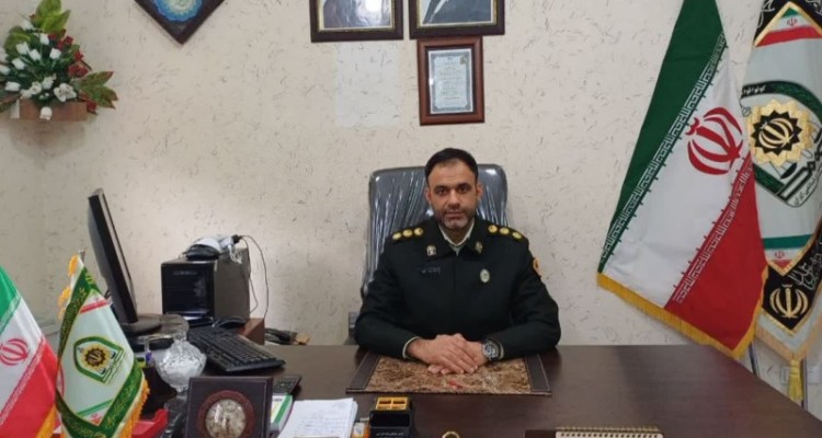 سرهنگ "اسفندیارزینی "سرپرست انتظامی شهرستان صحنه