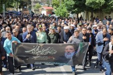 بزرگداشت سومین روز شهادت رئیس جمهور در شهرستان صحنه