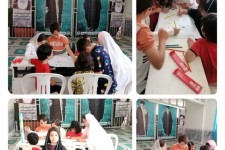 برپایی نمایشگاه در مسجد جامع صحنه