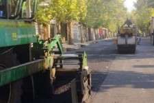 اتمام عملیات اجرای روكش آسفالت خیابان شهید رستمی و میدان شهید مطهری