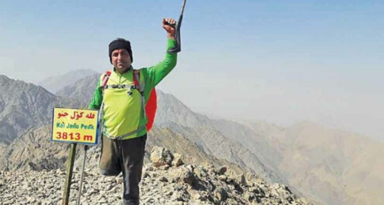 فتح کوه‌های ایران با یک پا!