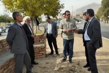 بازدید میدانی از پروژه های عمرانی صحنه
